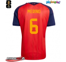 Hiszpania Mikel Merino #6 Koszulka Podstawowa MŚ 2026 Krótki Rękaw